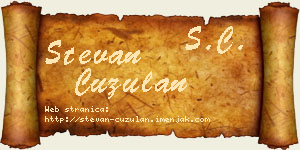 Stevan Ćuzulan vizit kartica